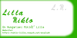 lilla miklo business card